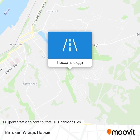 Карта Вятская Улица