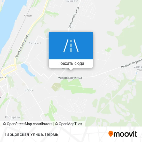 Карта Гарцовская Улица