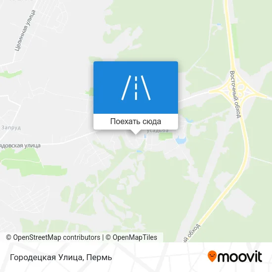 Карта Городецкая Улица