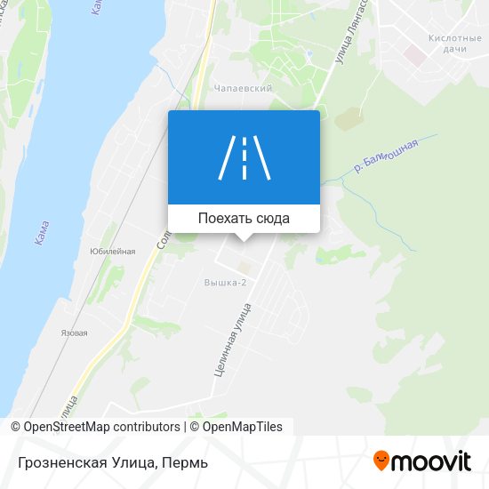 Карта Грозненская Улица