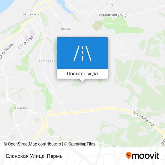 Карта Еланская Улица