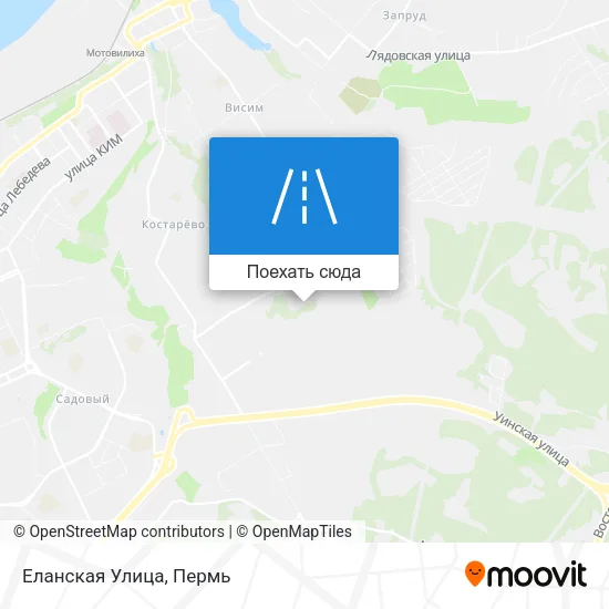 Карта Еланская Улица