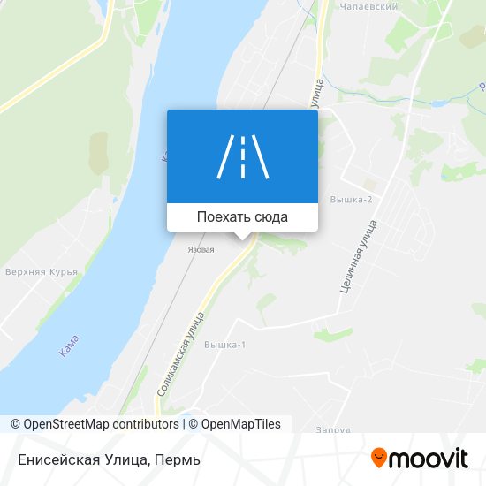 Карта Енисейская Улица