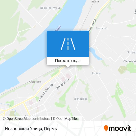 Карта Ивановская Улица