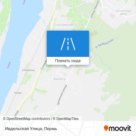 Карта Ивдельская Улица