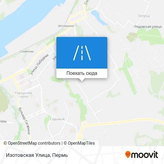 Карта Изотовская Улица