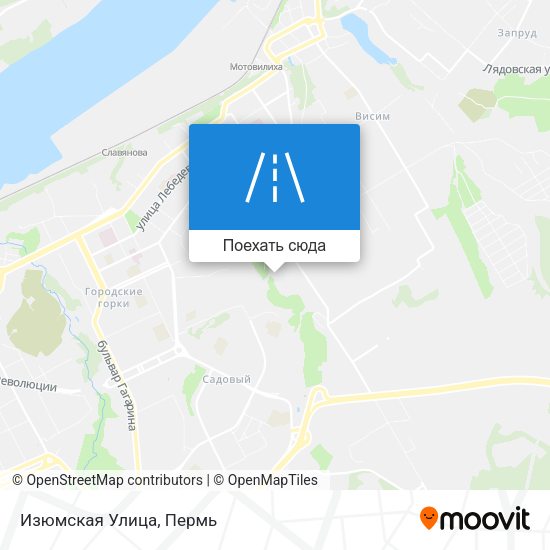 Карта Изюмская Улица