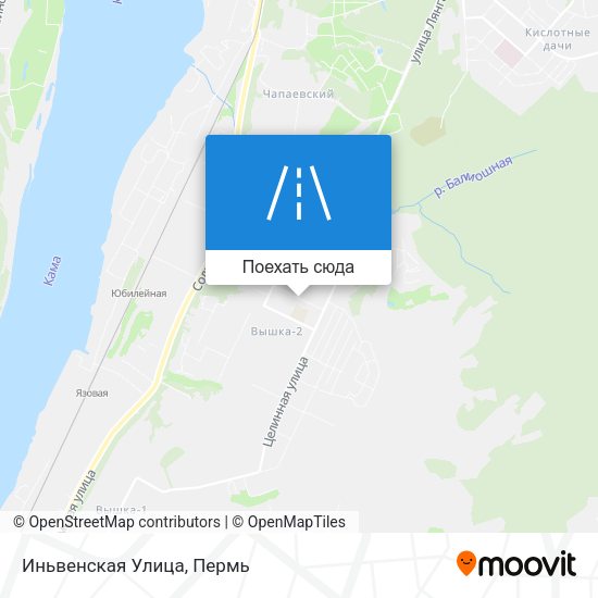 Карта Иньвенская Улица