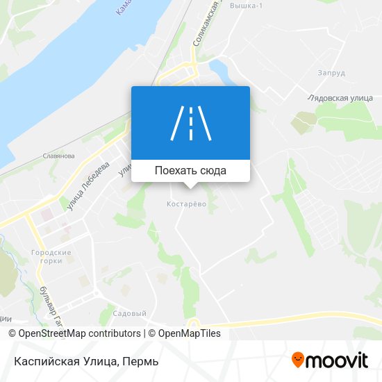 Карта Каспийская Улица
