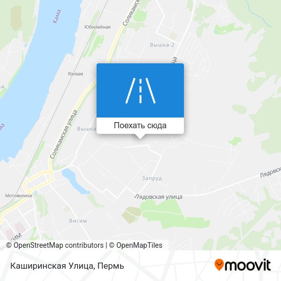 Карта Каширинская Улица