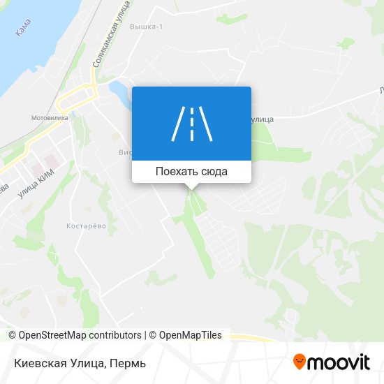 Карта Киевская Улица