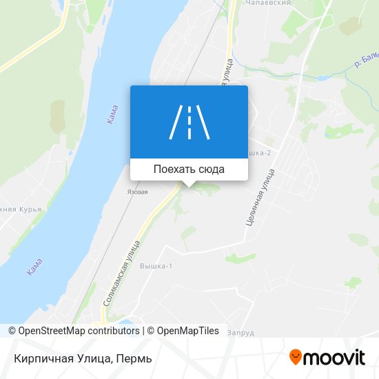 Карта Кирпичная Улица