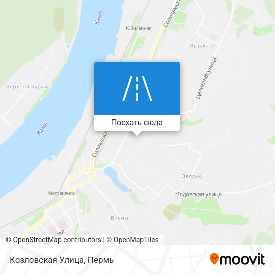 Карта Козловская Улица