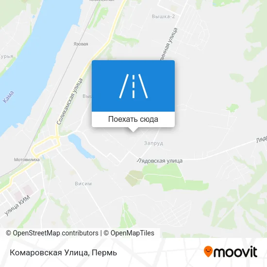 Карта Комаровская Улица