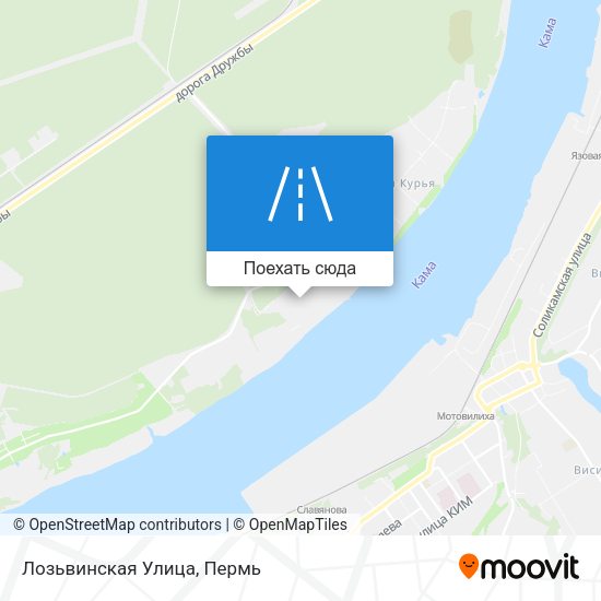 Карта Лозьвинская Улица