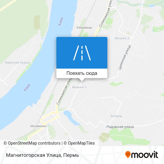 Карта Магнитогорская Улица