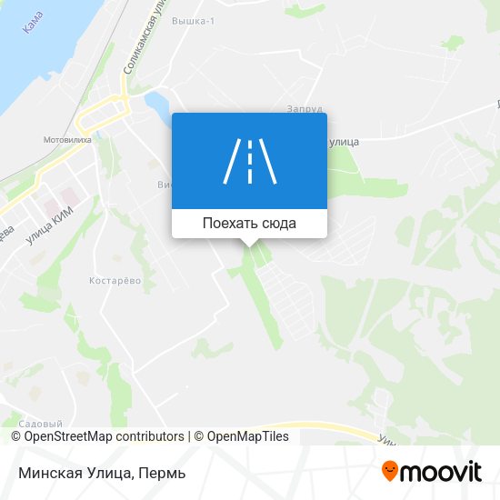 Карта Минская Улица