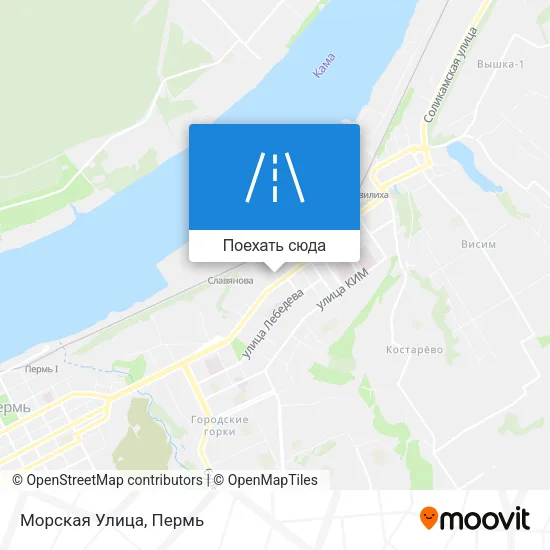 Карта Морская Улица
