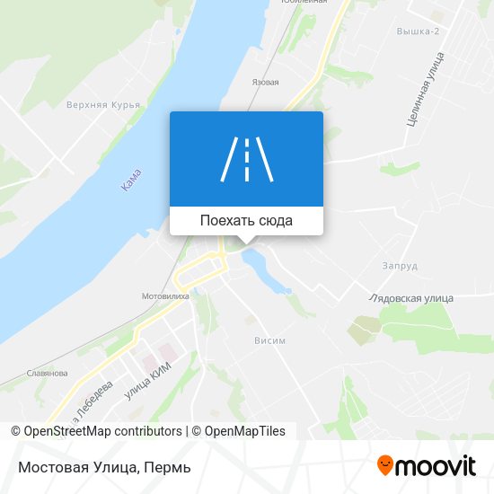Карта Мостовая Улица