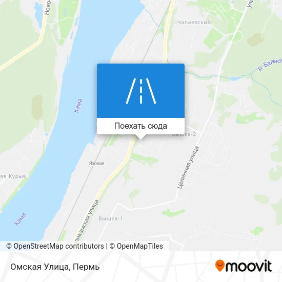 Карта Омская Улица