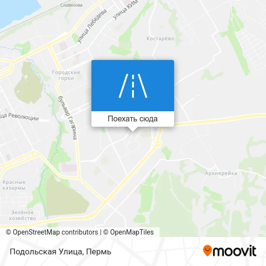 Карта Подольская Улица