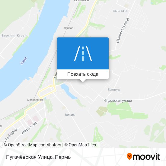 Карта Пугачёвская Улица