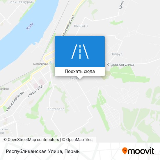 Карта Республиканская Улица