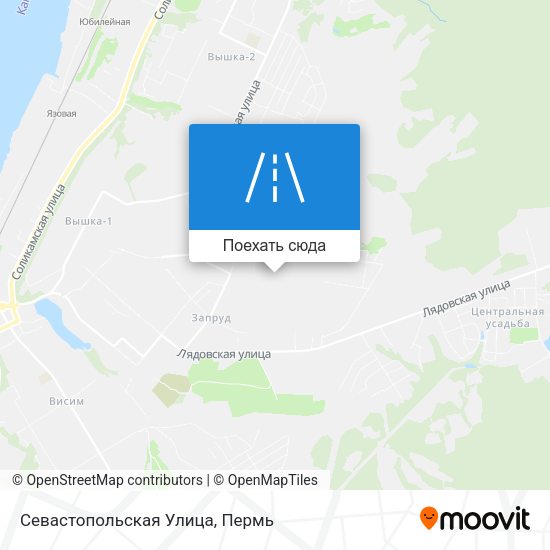 Карта Севастопольская Улица