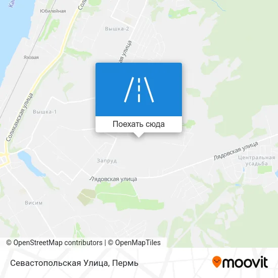 Карта Севастопольская Улица
