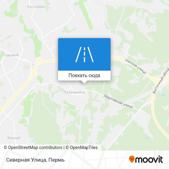 Карта Северная Улица