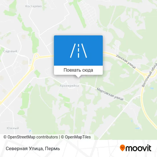 Карта Северная Улица