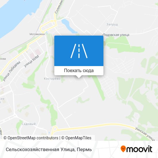 Карта Сельскохозяйственная Улица