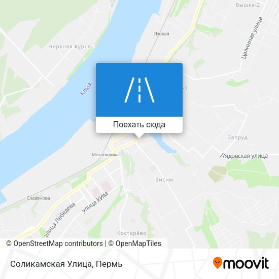 Карта Соликамская Улица