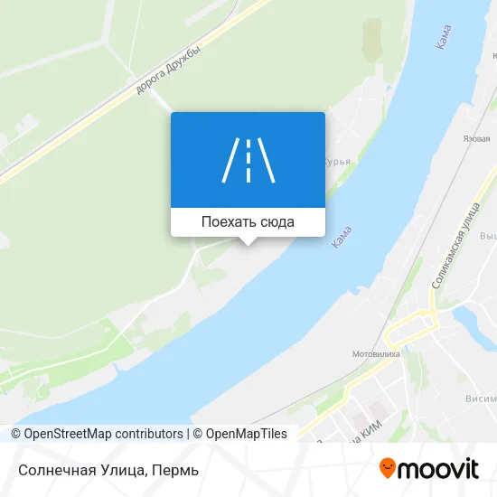 Карта Солнечная Улица