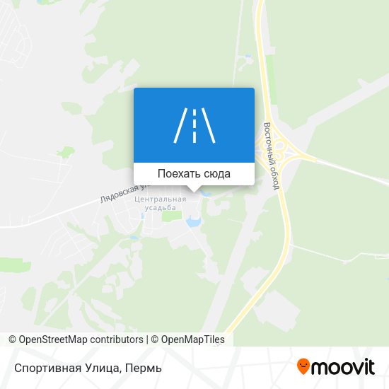 Карта Спортивная Улица