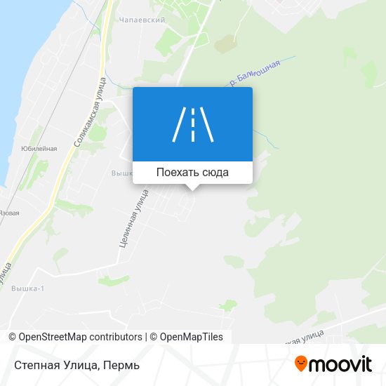 Карта Степная Улица