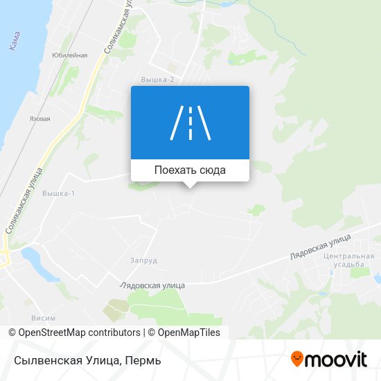 Карта Сылвенская Улица
