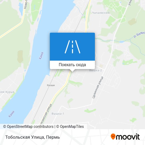Карта Тобольская Улица