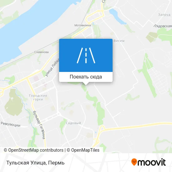Карта Тульская Улица