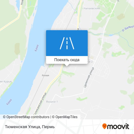 Карта Тюменская Улица