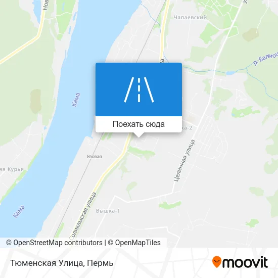 Карта Тюменская Улица