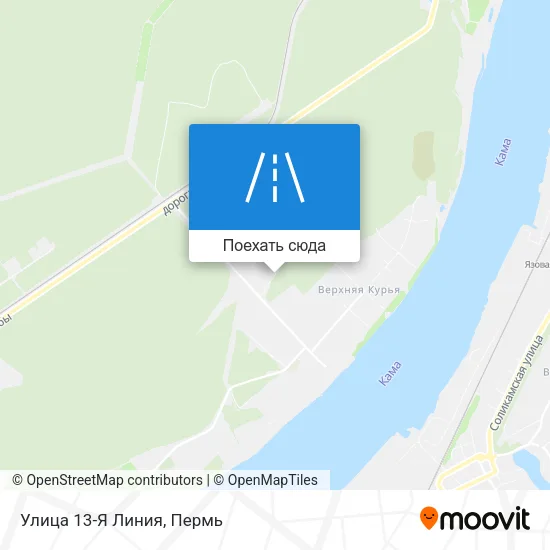Карта Улица 13-Я Линия