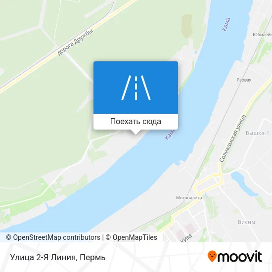 Карта Улица 2-Я Линия