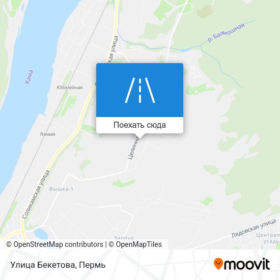 Карта Улица Бекетова