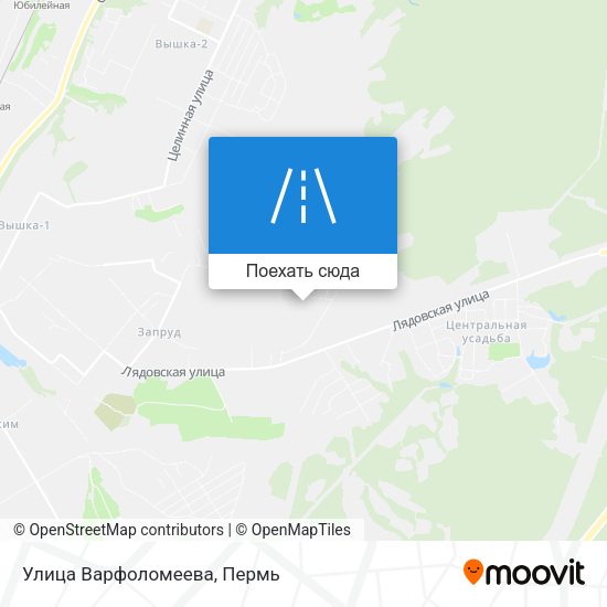 Карта Улица Варфоломеева