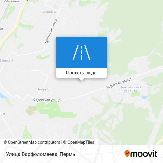 Карта Улица Варфоломеева