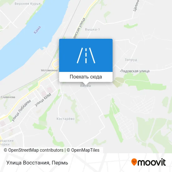 Карта Улица Восстания