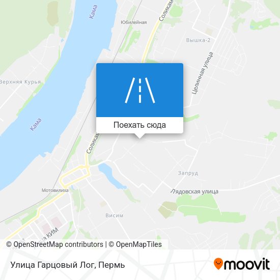 Карта Улица Гарцовый Лог