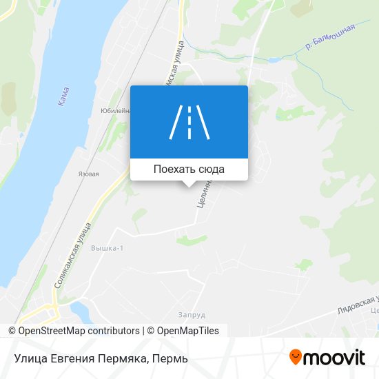 Карта Улица Евгения Пермяка