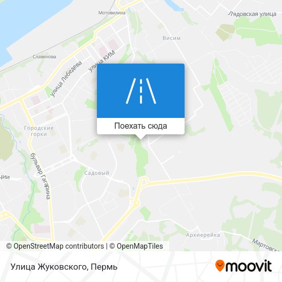 Карта Улица Жуковского